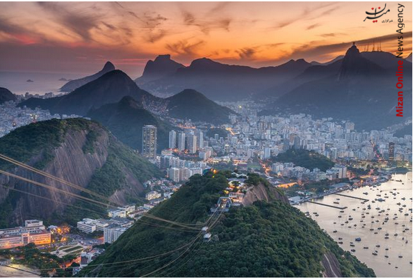 غروب خورشید در برزیل/عکس