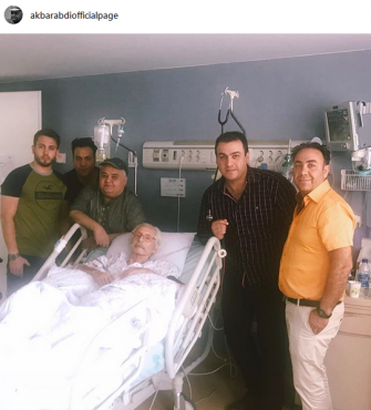 دیدار «اکبر عبدی» با «جمشید مشایخی» در بیمارستان /عکس
