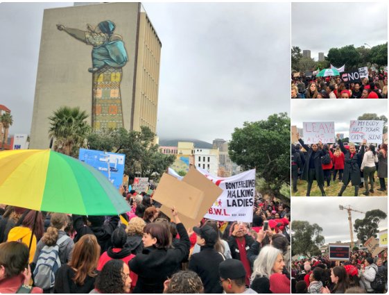تظاهرات زنان آفریقای جنوبی علیه خشونت‌های جنسیتی