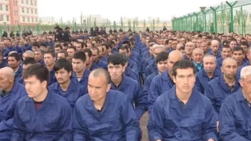 تصویری از کمپ شستشوی مغزی مسلمانان اویغور در چین منتشر شد