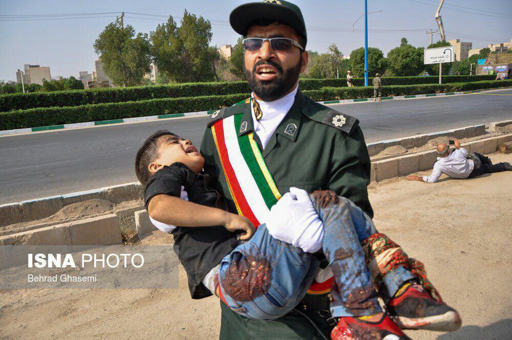 وضعیت کودک مظلوم تیر خورده در حادثه تروریستی اهواز+عکس