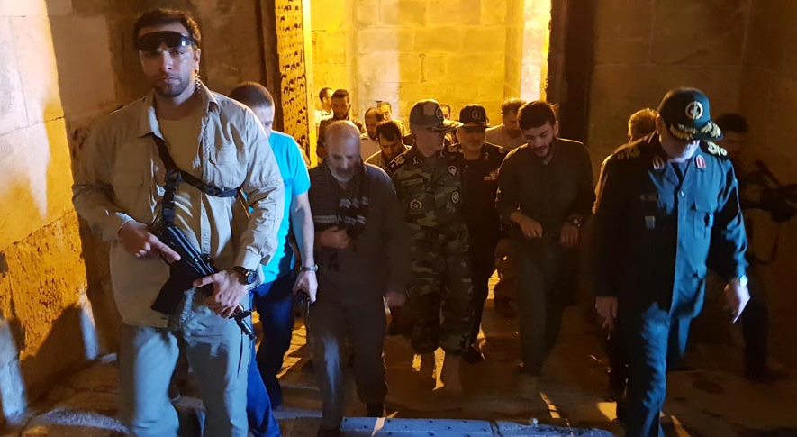 بازدید وزیر دفاع ایران از‌ حلب و پایگاه نیروهای واکنش سریع مدافع حرم+تصاویر