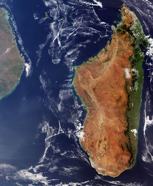 تصویر ماهواره‌ای چهارمین جزیره بزرگ دنیا