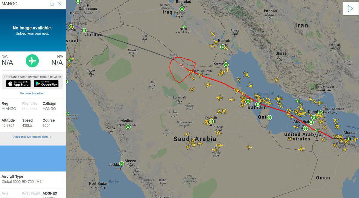 عبور پرواز نتانیاهو از آسمان 4 کشور عربی برای سفر به عمان +عکس