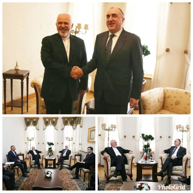رایزنی ظریف با همتای آذربایجانی‌اش