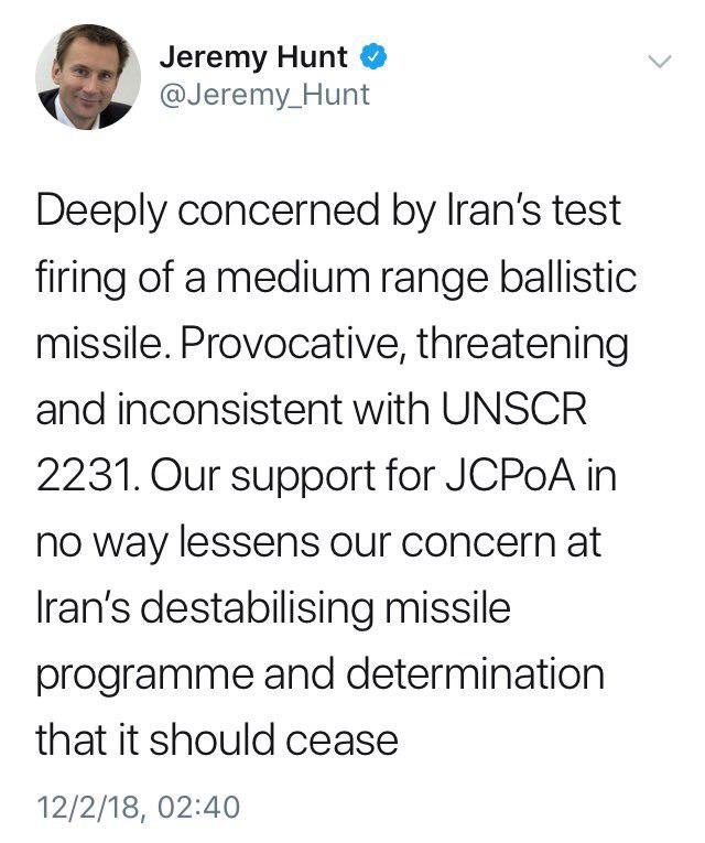 واکنش تند انگلیس به آزمایش موشکی ایران/عکس
