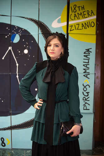 بازیگر زن ایرانی روی فرش قرمز جشنواره یونانی+تصاویر