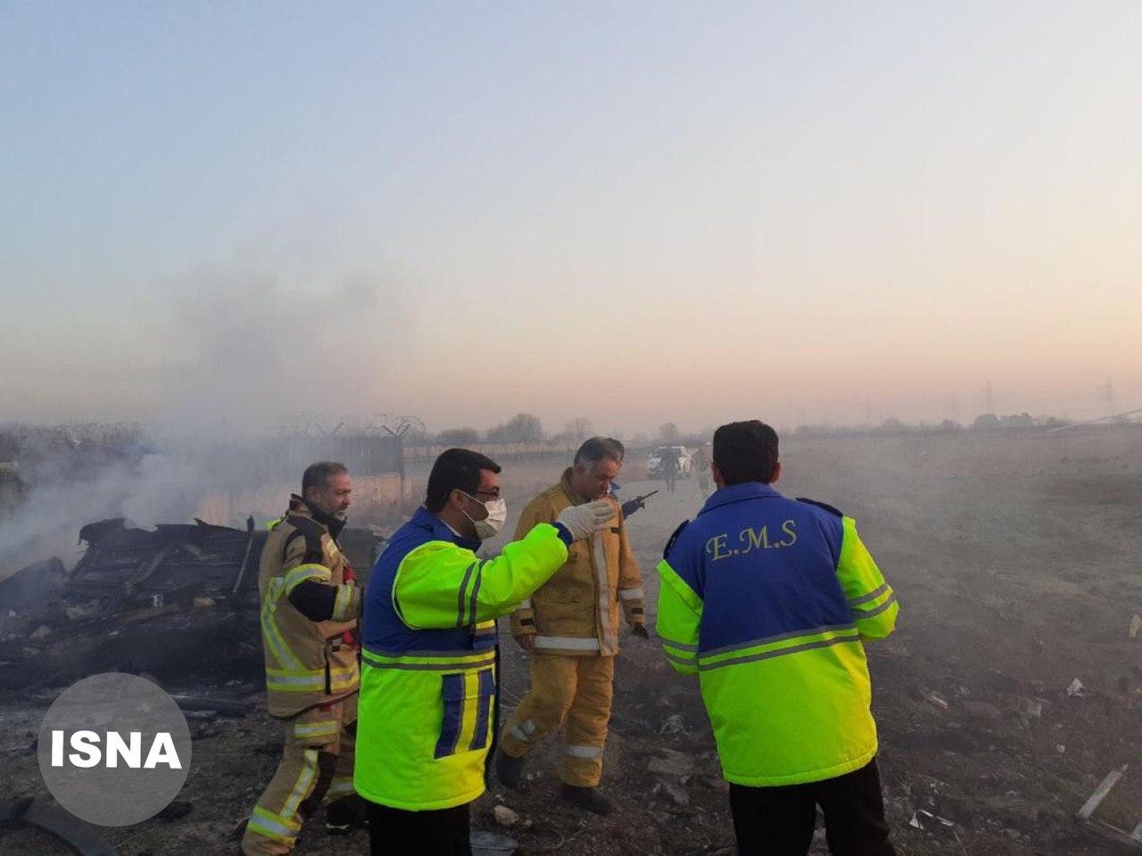 سقوط هواپیمای مسافربری در نزدیکی فرودگاه امام خمینی با ۱۸۰ سرنشین