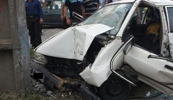 حادثه برای پراید حامل دانش‌آموز در شیراز/ 5 نفر مصدوم شدند