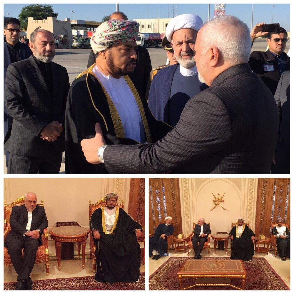 ظریف وارد مسقط شد