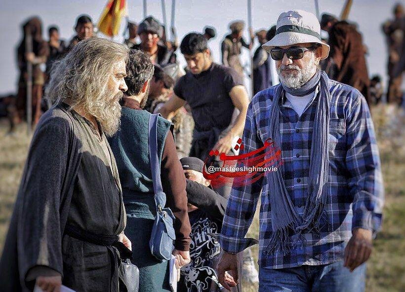 عکس/ گریم سنگین شهاب حسینی پشت‌صحنه فیلم جدیدش در ترکیه