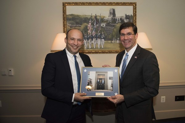 دیدار «بنت» و «اسپر» در پنتاگون با محوریت ایران و غرب آسیا