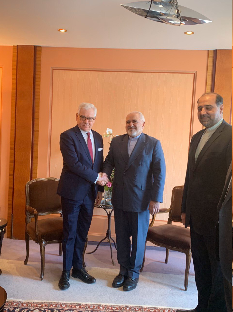 دیدار ظریف با نخستوزیر اقلیم کردستان و وزرای خارجه اسلوونی و لهستان+عکس دیدار ظریف با نخستوزیر اقلیم کردستان و وزرای خارجه اسلوونی و لهستان+عکس