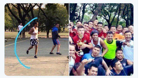 رونالدینیو در «زندان» هم گل کاشت!/عکس رونالدینیو در «زندان» هم گل کاشت!/عکس