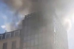 ساختمان خطوط هوایی تایوان در لندن آتش گرفت