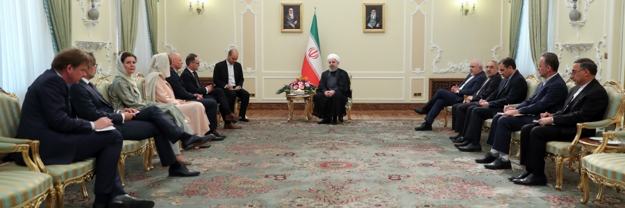 روحانی در دیدار وزیر امور خارجه آلمان: اروپا باید برابر آمریکا علیه ملت ایران ایستادگی و به تعهدات خود در برجام عمل کند