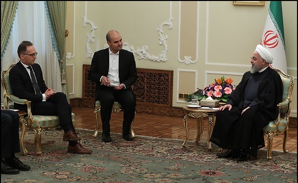 روحانی در دیدار وزیر امور خارجه آلمان: اروپا باید برابر آمریکا علیه ملت ایران ایستادگی و به تعهدات خود در برجام عمل کند