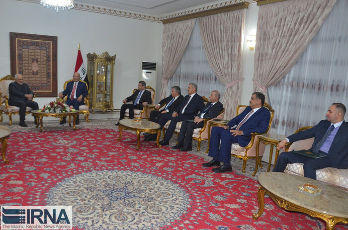دیدار ظریف با رئیس جمهور عراق+عکس