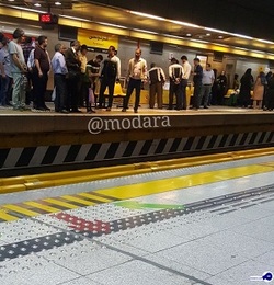 مرگ مسافر جوان در مترو فردوسی تهران