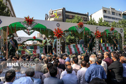 مراسم تشییع پیکرهای ۱۵۰ شهید برگزار شد+عکس