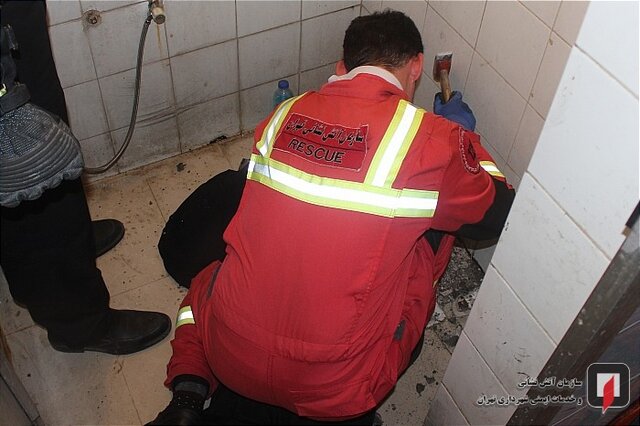 دردسر گوشی تلفن همراه در چاه دستشویی+عکس