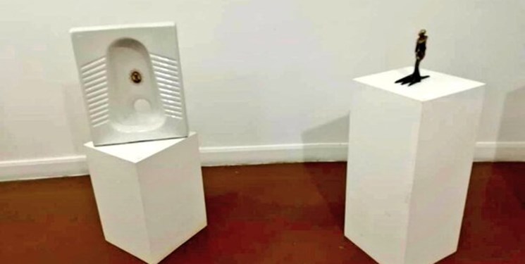 رونمایی از «سنگ توالت ۵۰ میلیونی» به عنوان اثر هنری!+عکس