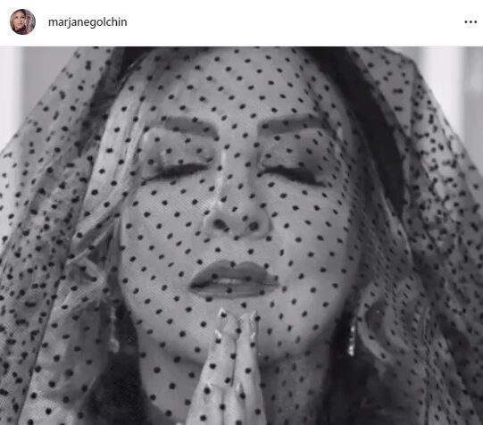 مرجانه گلچین به سوگ نشست+عکس