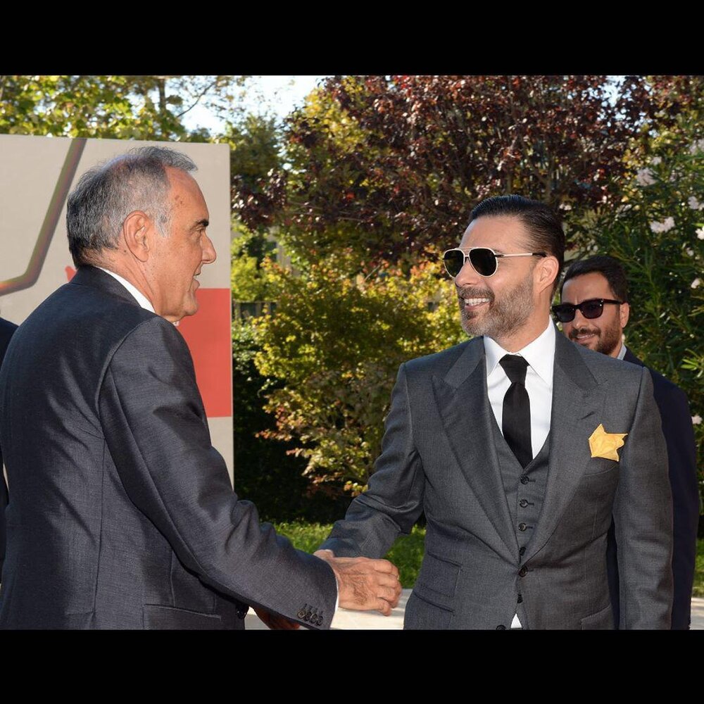 عکس | خداحافظی پیمان معادی با جشنواره فیلم ونیز