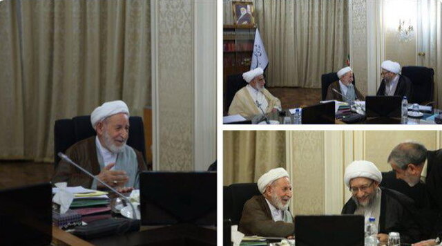 آشتی آیت الله یزدی و آیت الله آملی لاریجانی+عکس