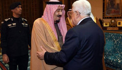 پادشاه عربستان با محمود عباس دیدار کرد
