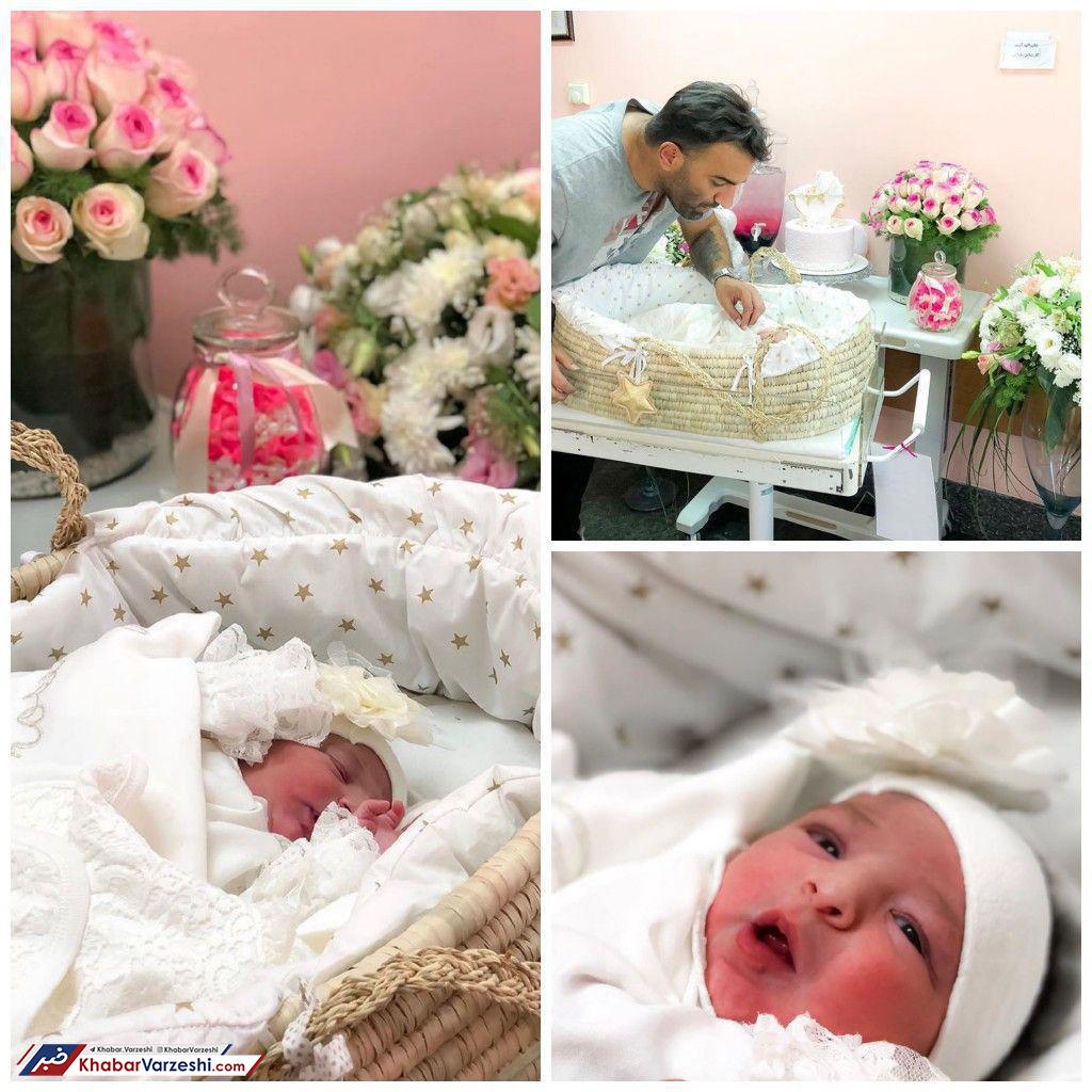 بچه غول استقلال پدر شد +عکس