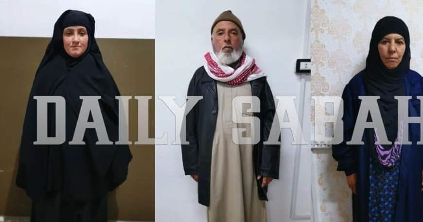 عکس خواهر ابوبکر البغدادی بعد از دستگیری توسط ترکیه
