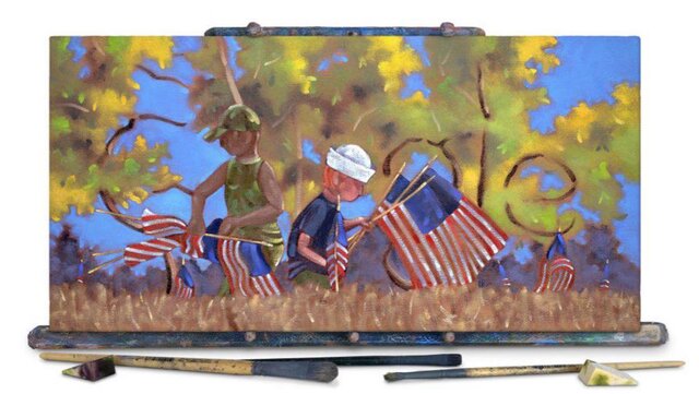 گوگل از یک سرباز برای طراحی لوگوی خود کمک گرفت+عکس