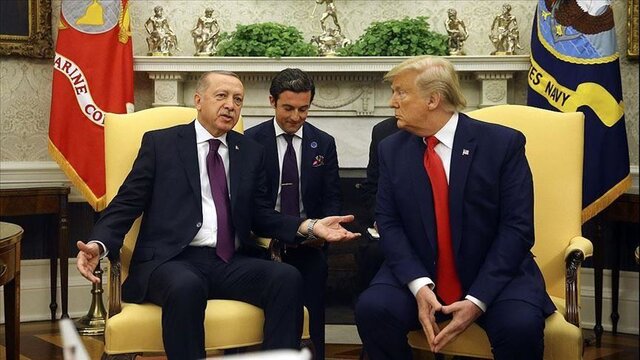 استقبال رسمی از اردوغان در کاخ سفید/ ترامپ: اکثر نیروهایمان را از سوریه برمی‌گردانیم