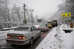 خطر ریزش برف در جاده های کوهستانی گیلان