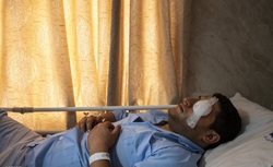 تصاویر| مجروحان حوادث اخیر تهران در بیمارستان‌ها