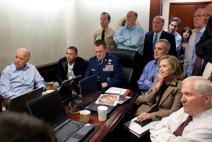 عکس| اتاق عملیات اوباما و ترامپ در زمان کشتن بن‌لادن و ابوبکر البغدادی