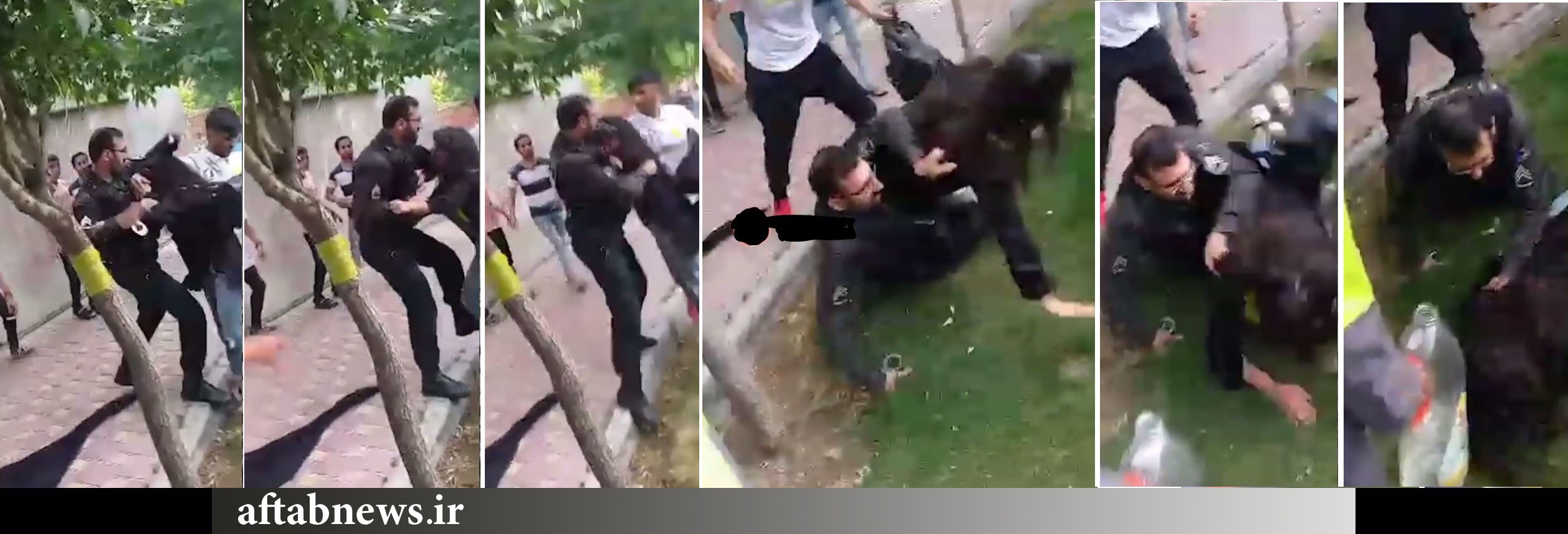 ماجرای فیلم درگیری مأمور پلیس با دختر جوان چیست؟+عکس