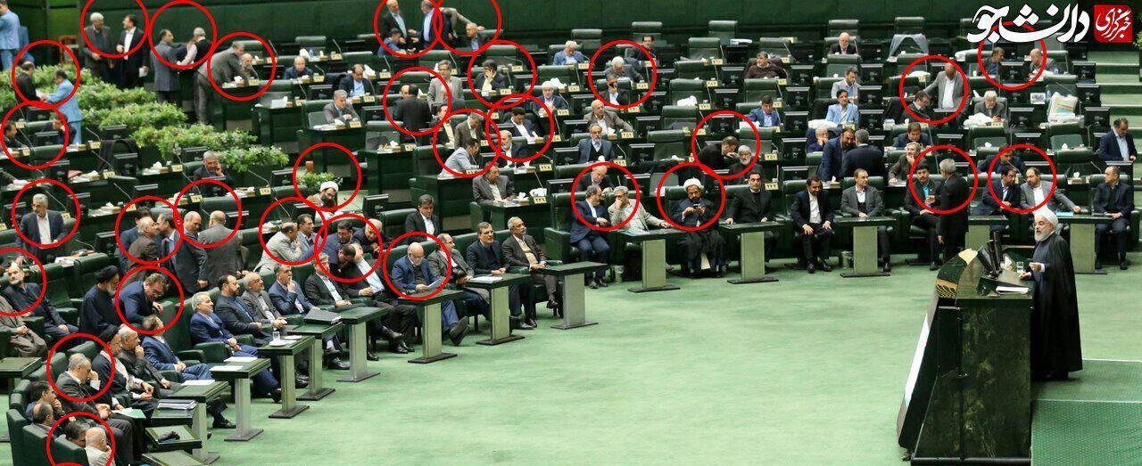 تصویری عجیب از وضعیت نمایندگان در صحن علنی مجلس