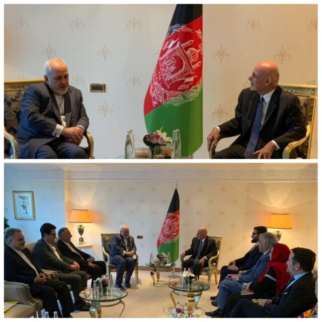 دیدار ظریف با رئیس جمهور افغانستان+عکس