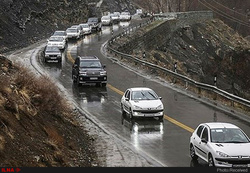 بارش باران و برف در جادهای مواصلاتی 5 استان کشور