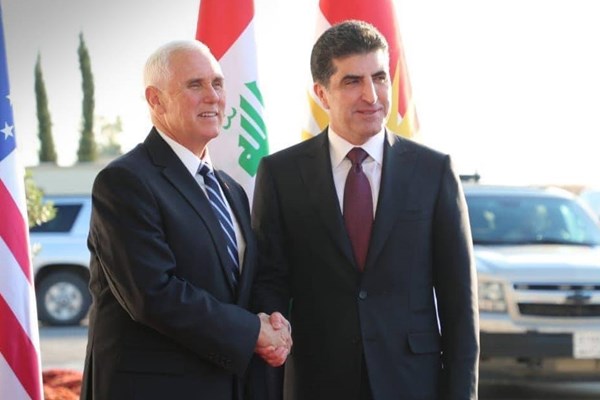 دیدار مایک پنس با بارزانی در اربیل دیدار مایک پنس با بارزانی در اربیل