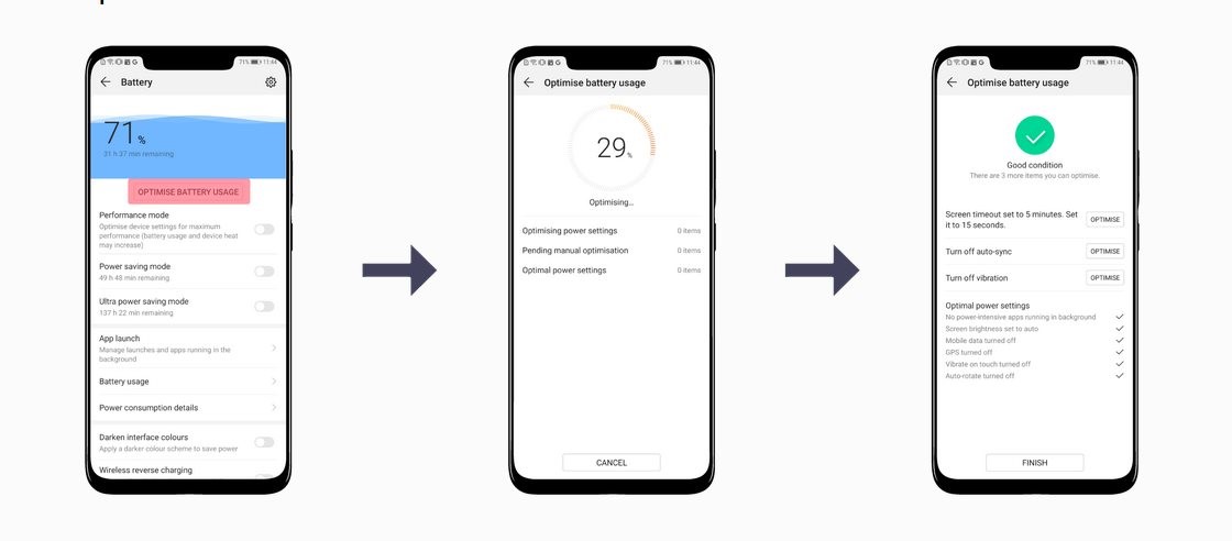 گوشی&zwnj;های هوآوی چه قابلیت&zwnj;هایی برای کاهش مصرف باتری دارند