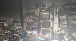 نجات 4 کودک از آتش‌سوزی مهیب منزل مسکونی