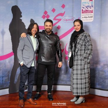 زوج ماه عسلی عاشق در پشت صحنه کنسرت بابک جهانبخش