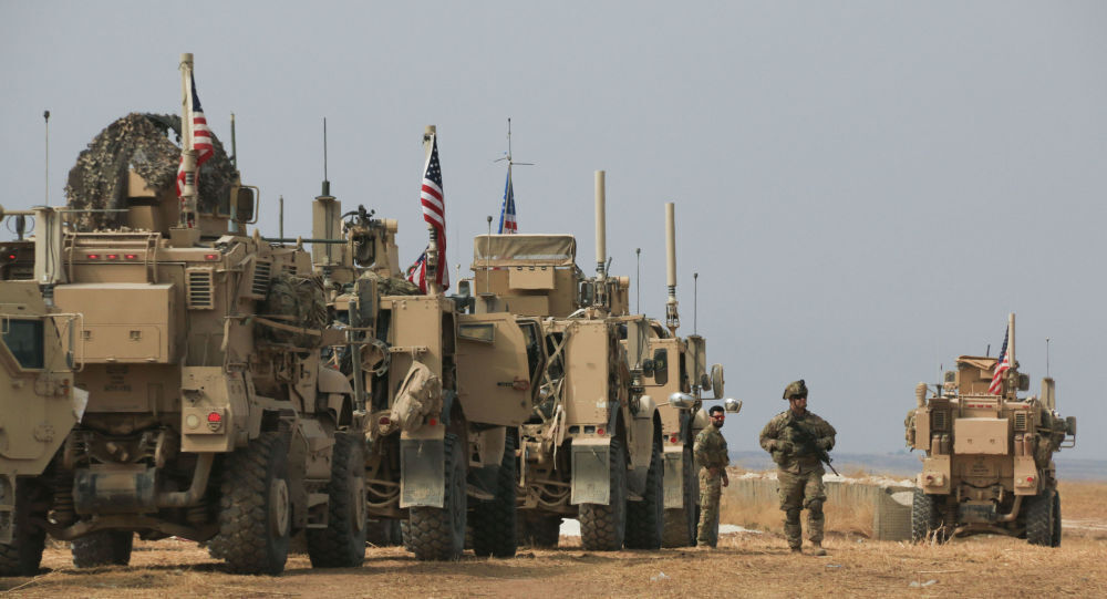 یک کاروان نظامی آمریکا از عراق به سوریه منتقل شد