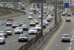 بار ترافیکی روان در تهران