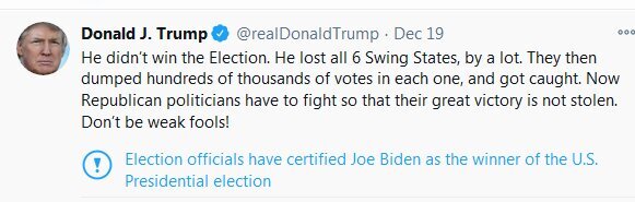 برچسب تازه توئیتر زیر پستهای ترامپ برچسب تازه توئیتر زیر پستهای ترامپ