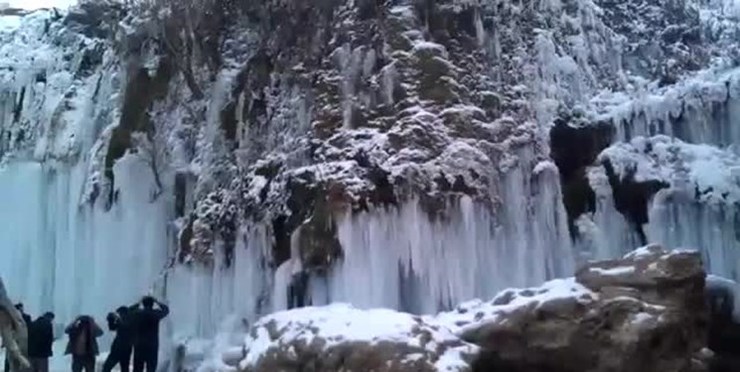 آذربایجان‌ قندیل بست/ سراب 24 درجه زیر صفر رفت!