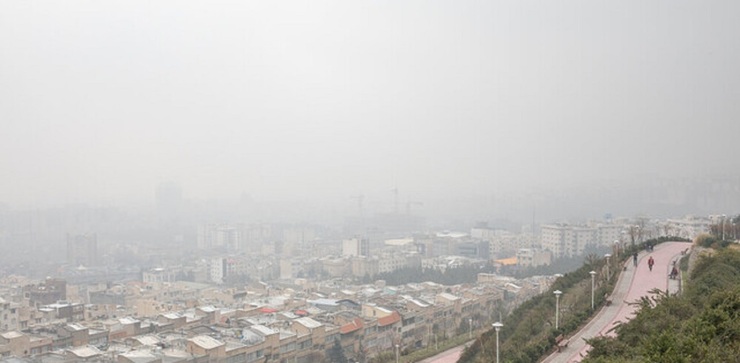 تداوم آلودگی هوا در بیشتر مناطق کشور/ هوای پایتخت ناسالم برای گروه‌های حساس